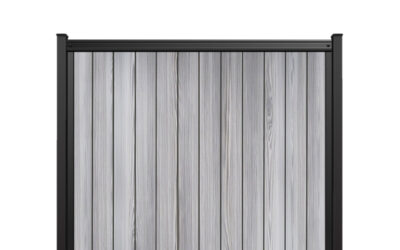 FenceTrac 6′ x 6′ Vertical Privacy Fence Panel – Harbor Gray LuxeCore Composite Boards