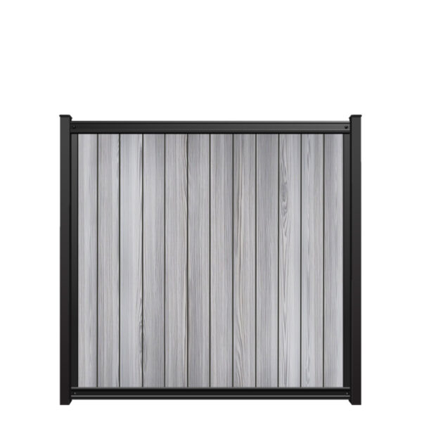 6x6 fencetrac fence panel vertical luxecore composite harbor gray