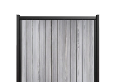 6x6 fencetrac fence panel vertical ultrablend pvc harbor gray