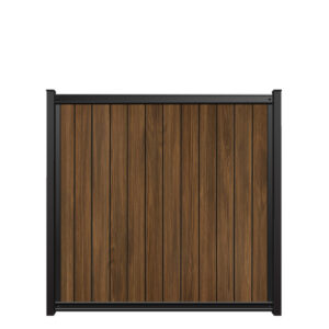 6x6 fencetrac fence panel vertical ultrablend pvc timber brown