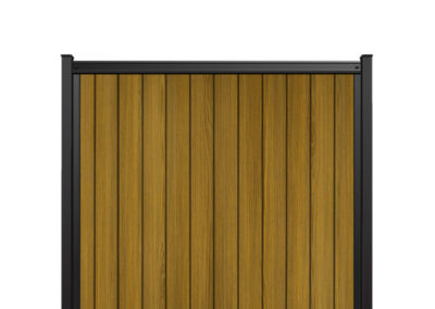 6x6 fencetrac fence panel vertical ultrablend pvc tropical teak