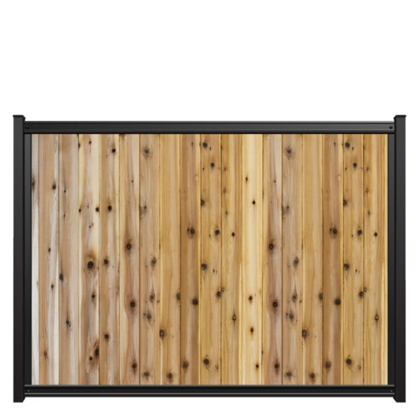 6x8 fencetrac fence panel vertical cedar