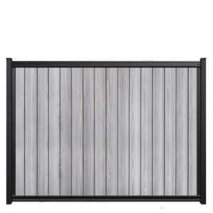 6x8 fencetrac fence panel vertical luxecore composite harbor gray
