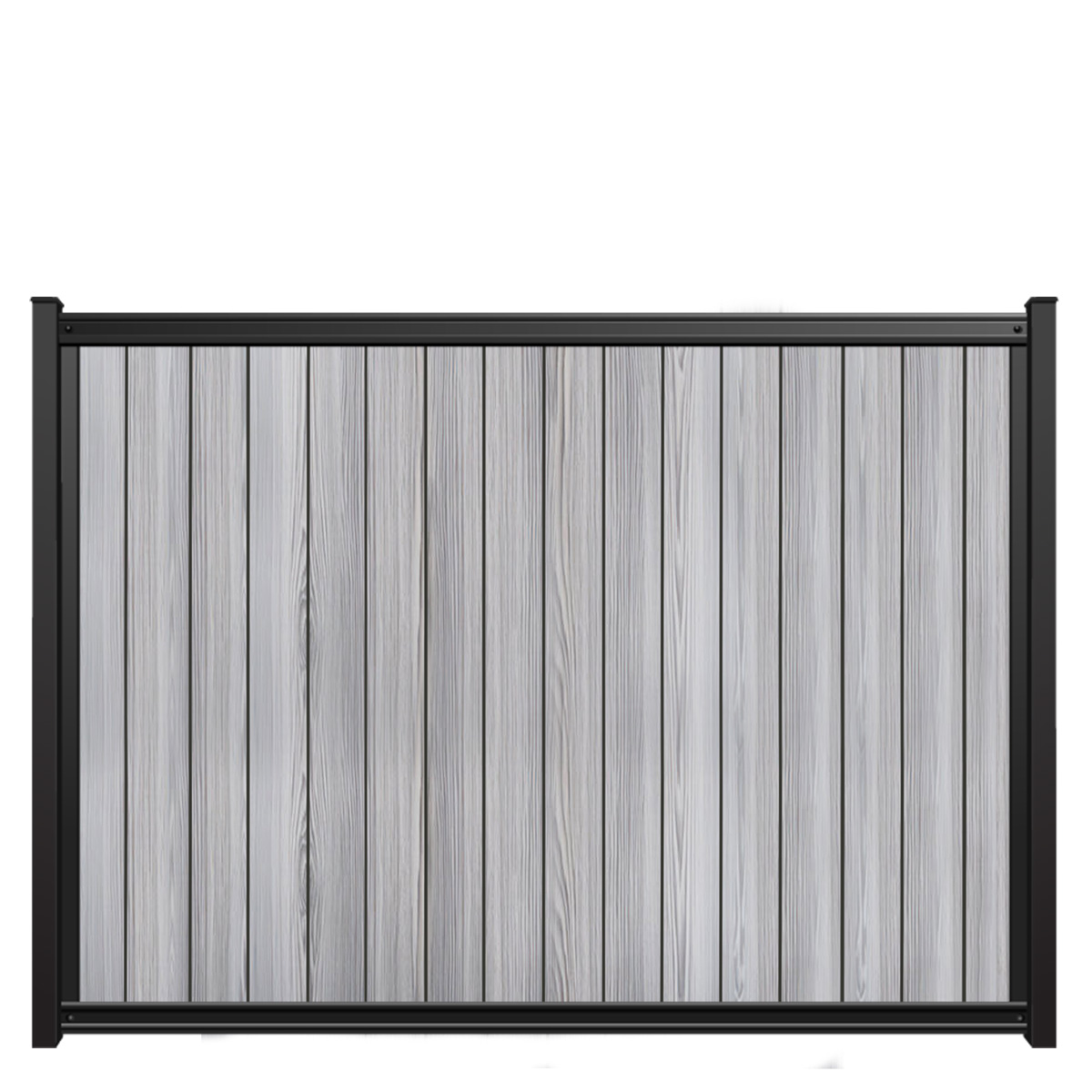 6x8 fencetrac fence panel vertical luxecore composite harbor gray