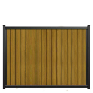 6x8 fencetrac fence panel vertical luxecore composite tropical teak