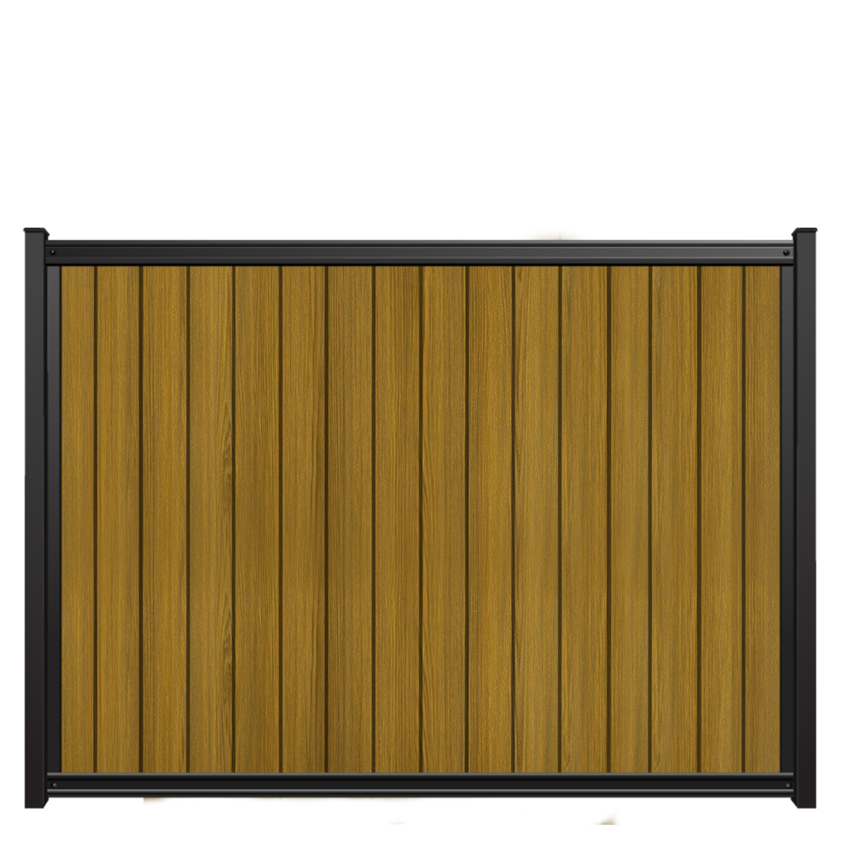 6x8 fencetrac fence panel vertical luxecore composite tropical teak