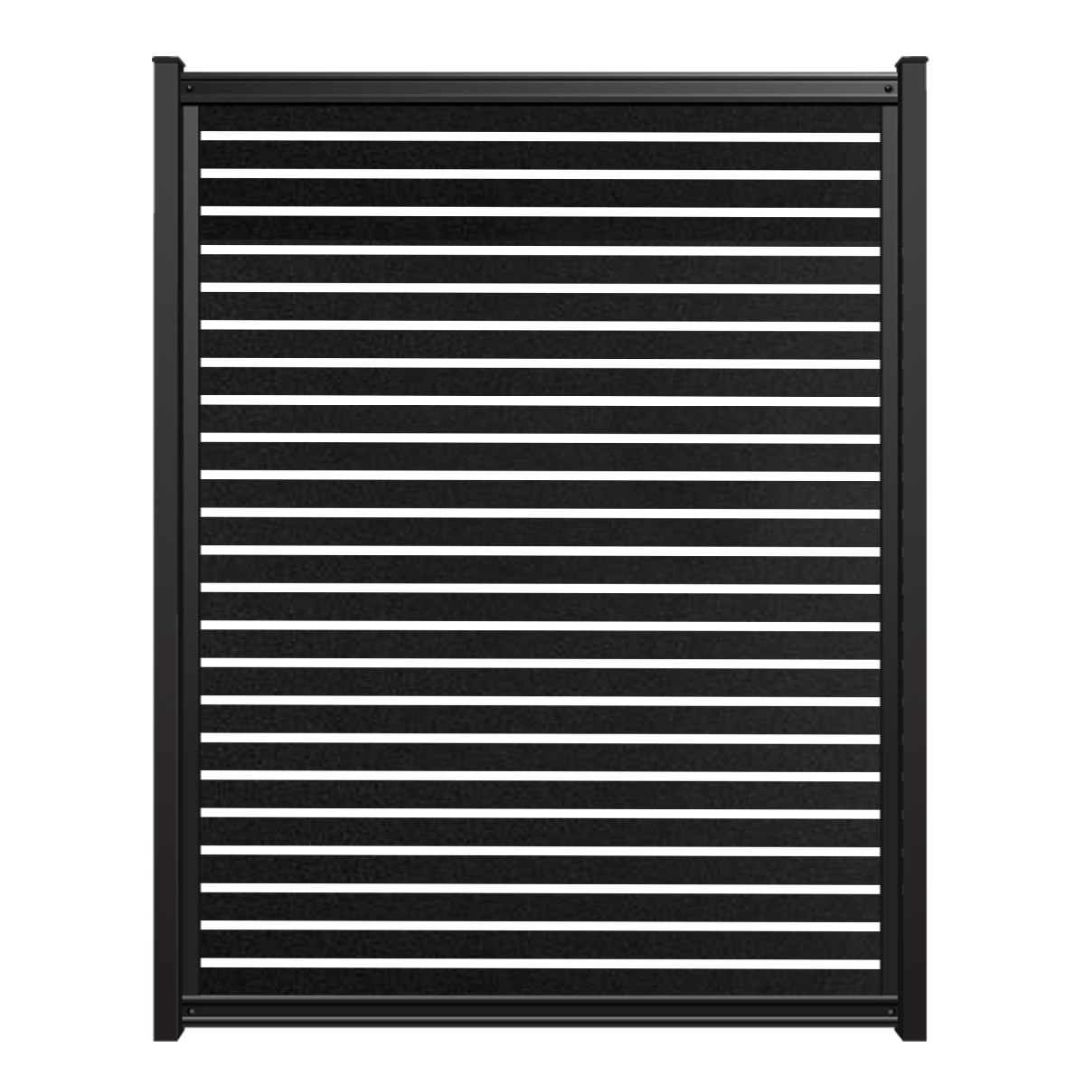 8x6 fencetrac fence horizontal black slat