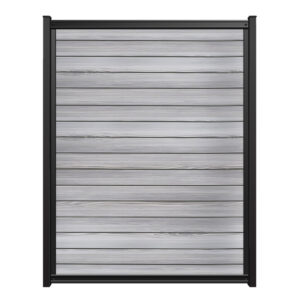 8x6 fencetrac fence panel horizontal luxecore composite harbor gray