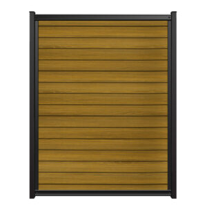 8x6 fencetrac fence panel horizontal ultrablend pvc tropical teak