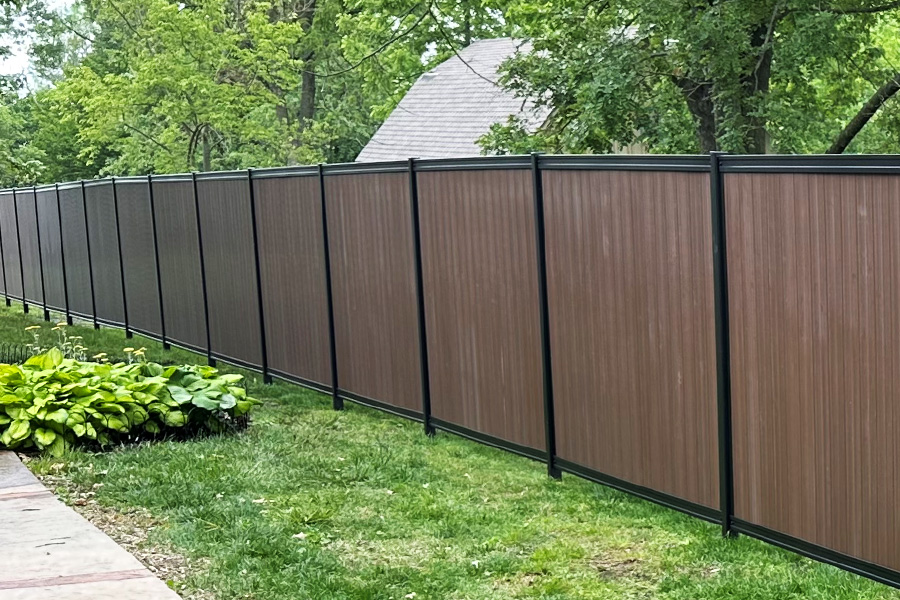 Brown Composite Fence