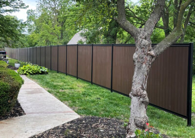 Brown Composite Fence