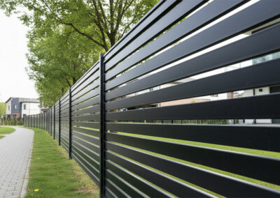 Slat Fence Closeup