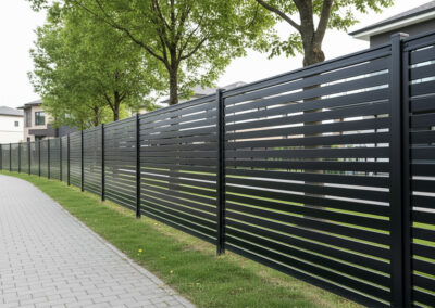 Slat Fence Perpective