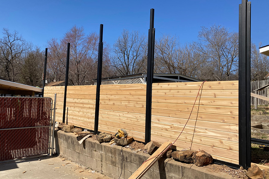Cedar Wood 6ft 8ft Privacy Fence Installation