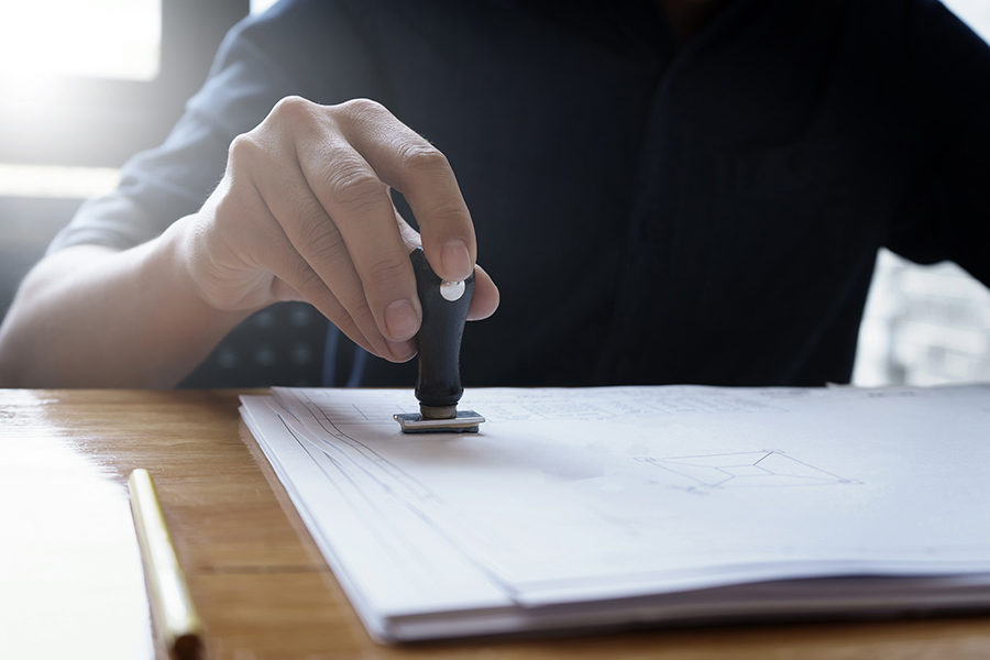 Stamped Engineering Drawings