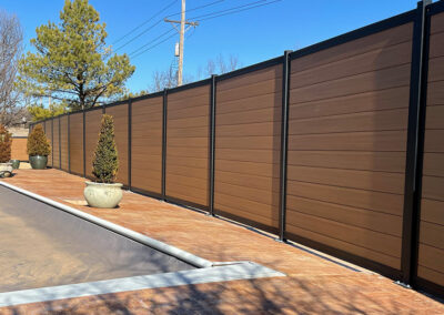 Ultrablend PVC Privacy Timber Brown Fence Gate