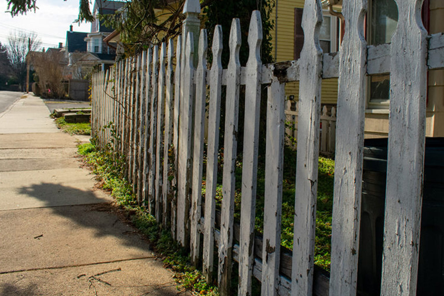 Warping Wood Fence