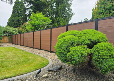 Ultrablend PVC Fence 6 Foot Horizontal Tan Side Yard Fence