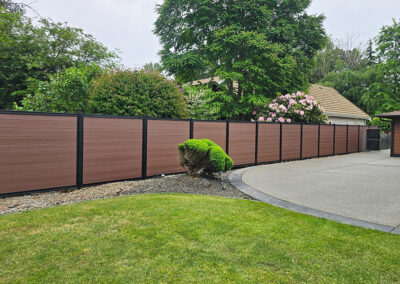 Ultrablend PVC Fence 6 Foot Horizontal Tan Side Yard Fence