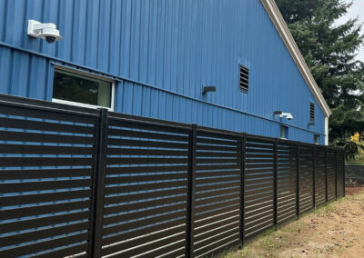 Aluminum Semi Privacy Fence Commercial 6 Foot